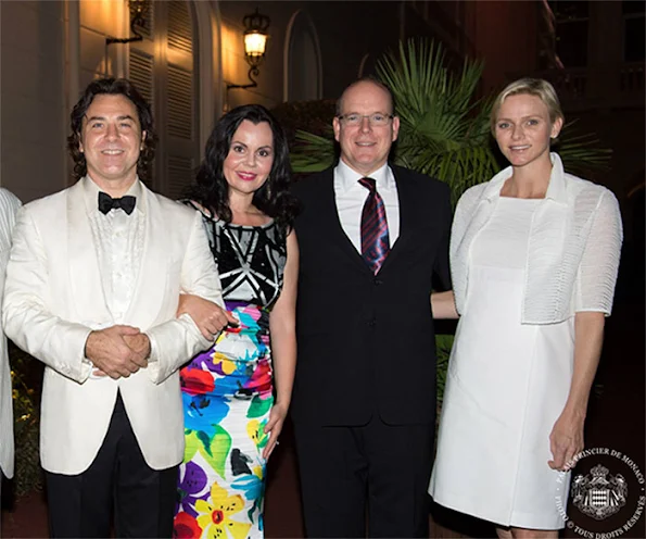 Prince Albert and Princess Charlene attended a charity concert