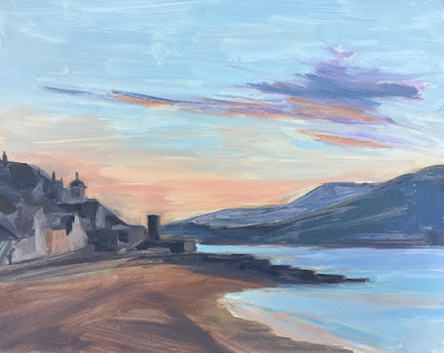 #131 ‘Sunrise, Lyme Regis’ 8×10″