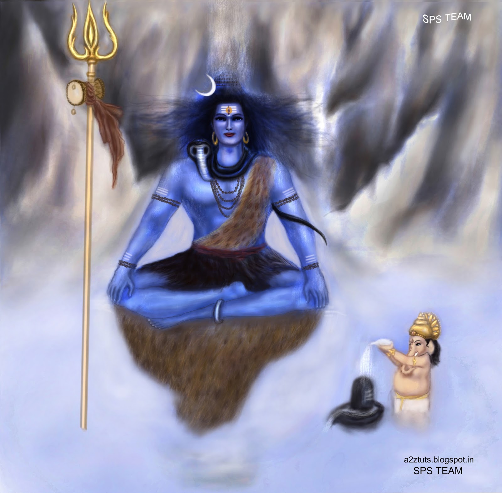 Lord Shiva Digital Art