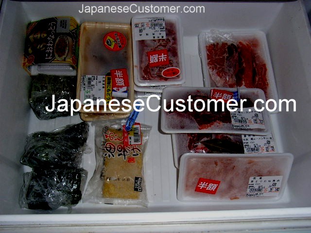 Inside a Japanese household freezer Copyright Peter Hanami 2005