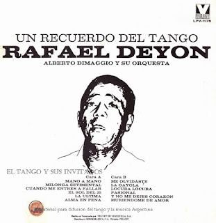 Rafael Deyon con la Orquesta de Alberto Dimaggio- Un recuerdo del Tango
