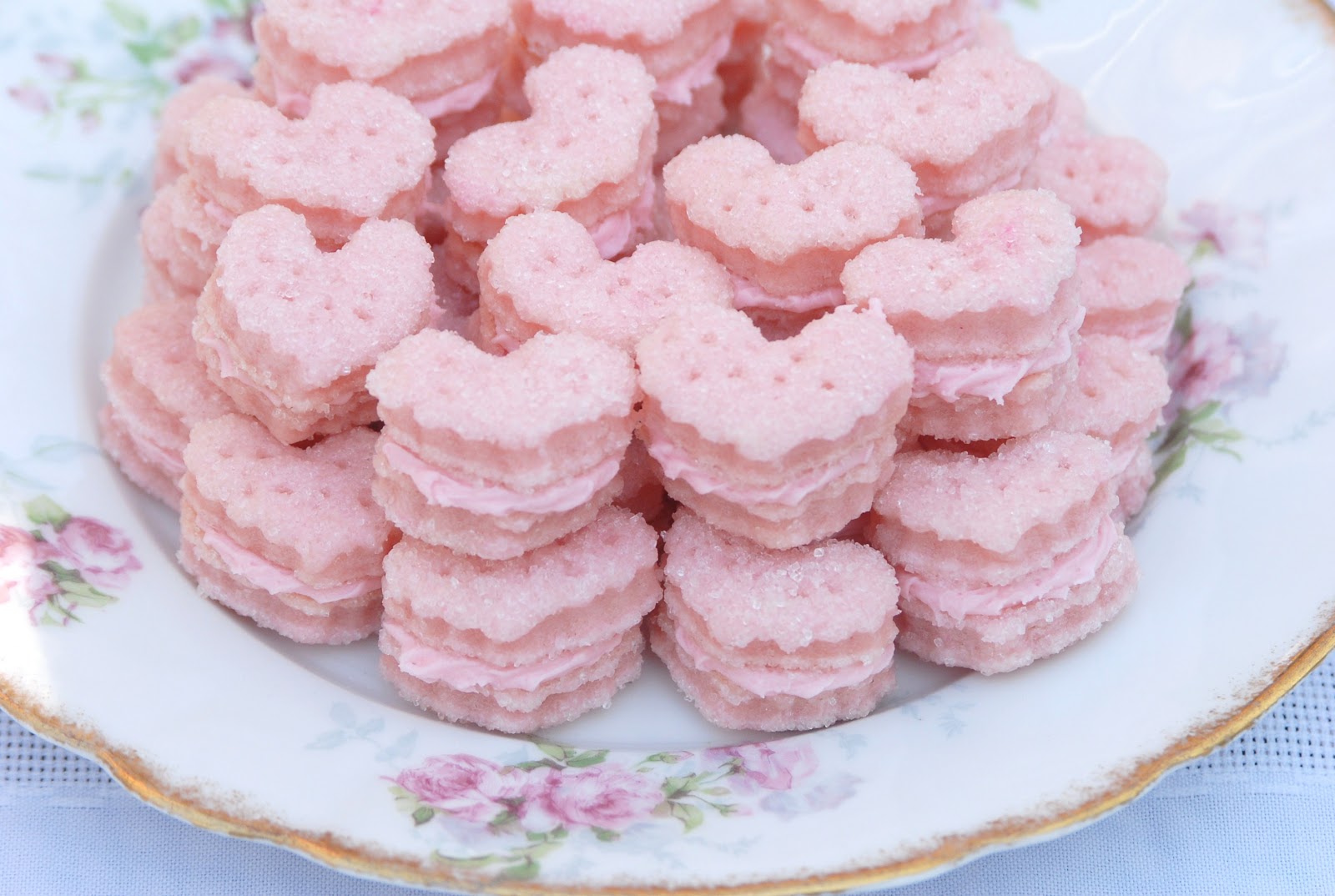Pink Piccadilly Pastries Sparkling Strawberry Cream Wafers