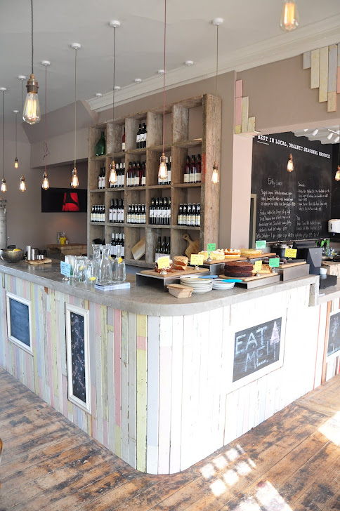 Concrete Counter at Earthy Foods, Edinburgh