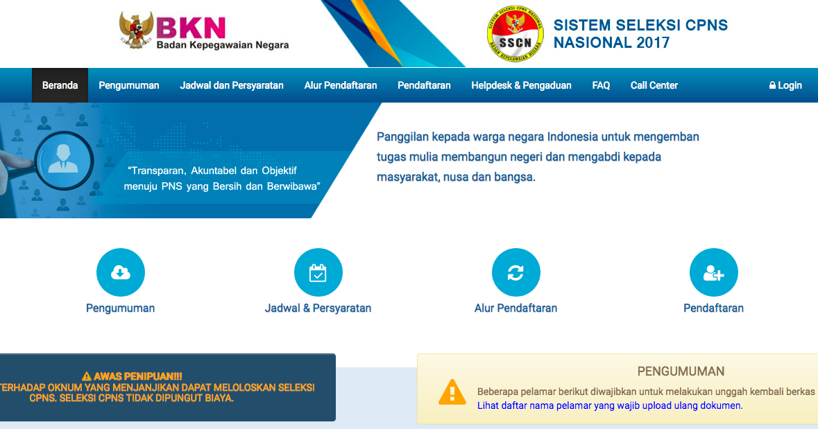 Cara Pendaftaran CPNS & Cek Pengumuman SSCASN.BKN.go.id 2022/2023