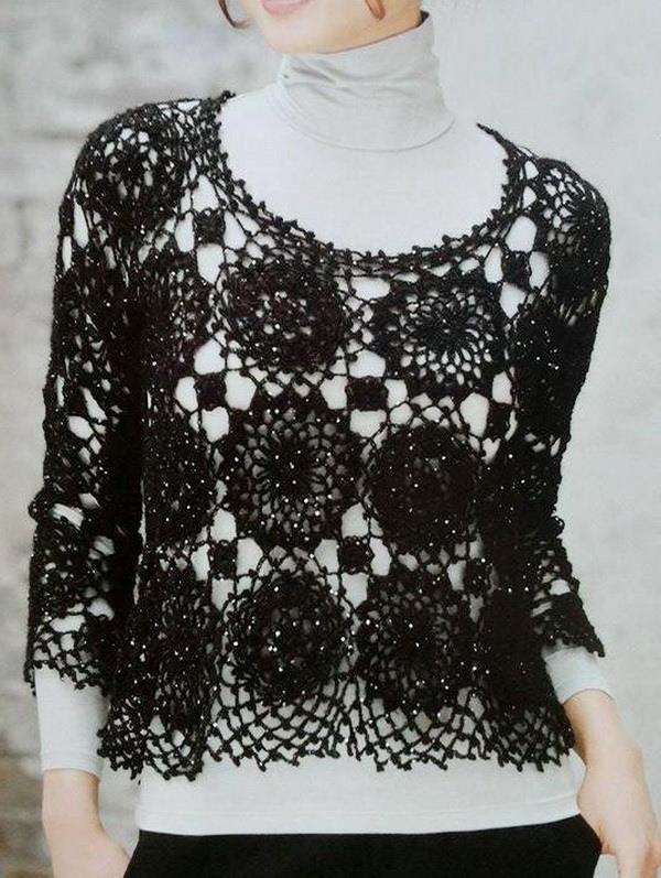 Crochet Lace Sweater For Women - Beautiful