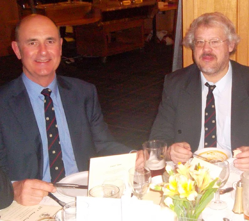 Enjoying the annual dinner of the Briggensians' Association held March  2014 at Elsham Golf Club - picture on Nigel Fisher's Brigg Blog