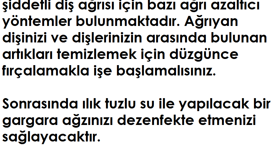 Hastalığı Tedavisi Diş ağrısı tedavisi diş ağrısı nasıl geçer