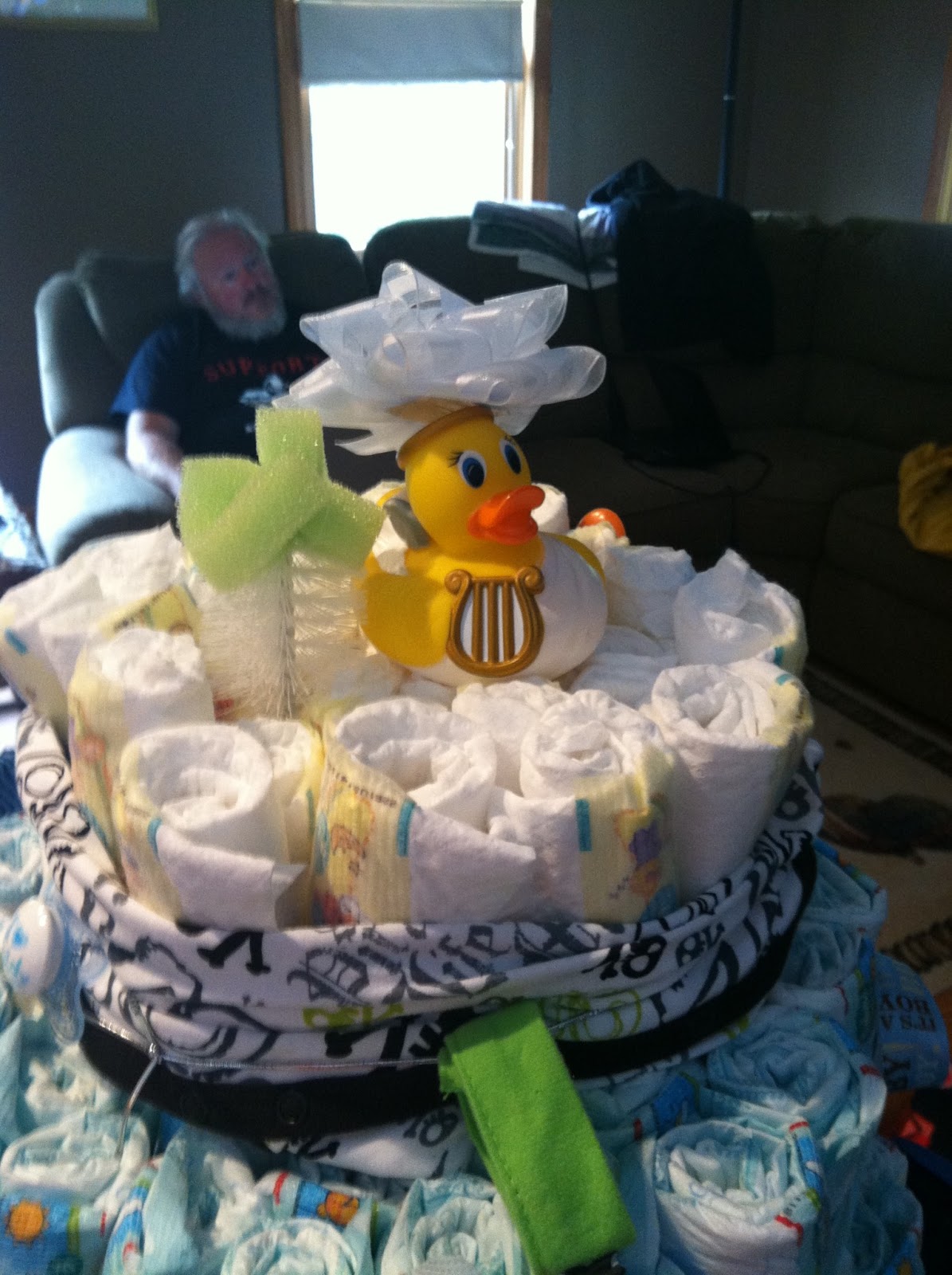 Inventing Ways to Play Out Time: Diaper Cake Part 1