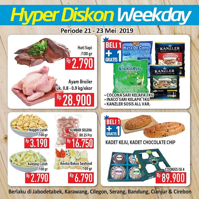 #Hypermart - #Promo #Katalog Weekday Periode 21 - 23 Mei 2019