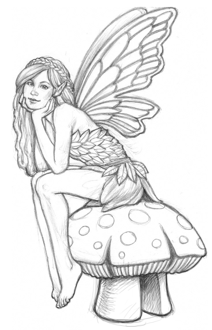 fairy coloring pages - photo #39