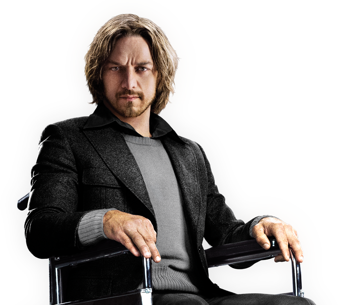 PNG Professor Xavier (X-men, James McAvoy, Patrick Stewart, Logan Movie