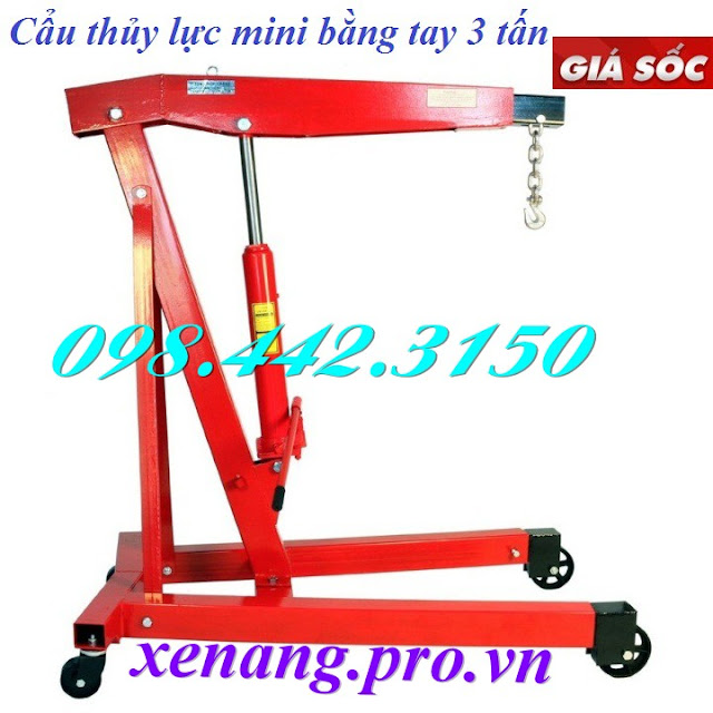 Cẩu thủy lực bằng tay 3 tấn