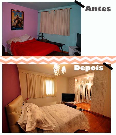 quarto, decoração, pintura, antes e depois, espaço, tinta, parede, casa, cômodos
