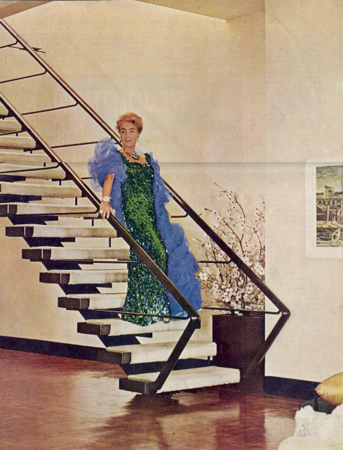 What She Loved Most Was Cleaning Keeping House With Joan Crawford Joan Crawford Photographed In Her All White Fifth Ave Apartment For Holiday Magazine 1961 Clothes Designed By Arnold Scaasi