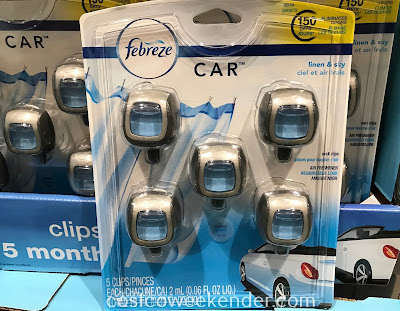 Make your car smell good and eliminate odors with Febreze Car Vent Clip Air Fresheners