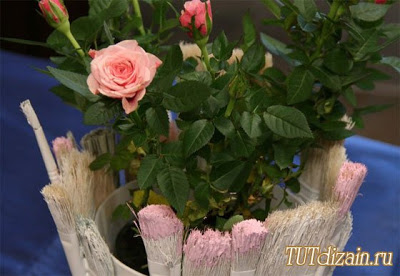 Como hacer un Florero con Brochas de Pintura