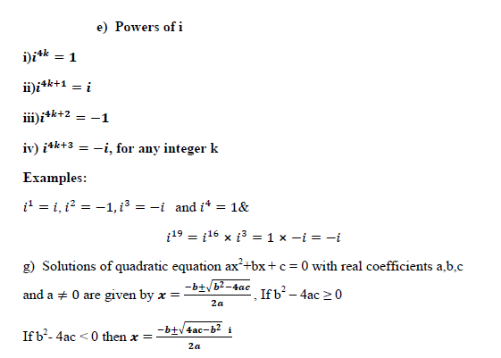Complex numbers and quadratic  equations ,real and imaginary number,