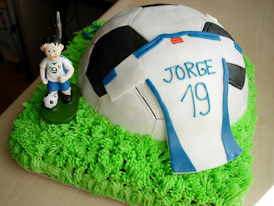 Tarta fondant futbol Zaragoza