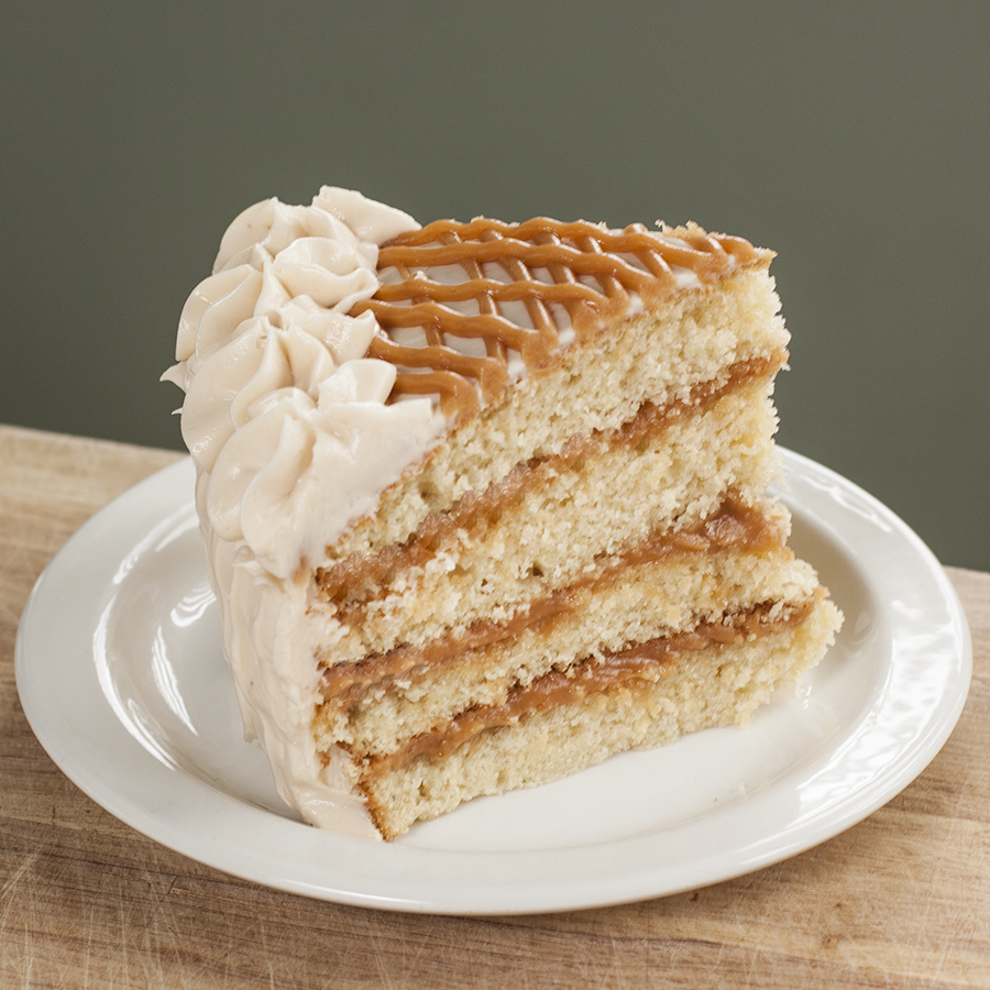 Sprinkle Charms Caramel Layer Cake