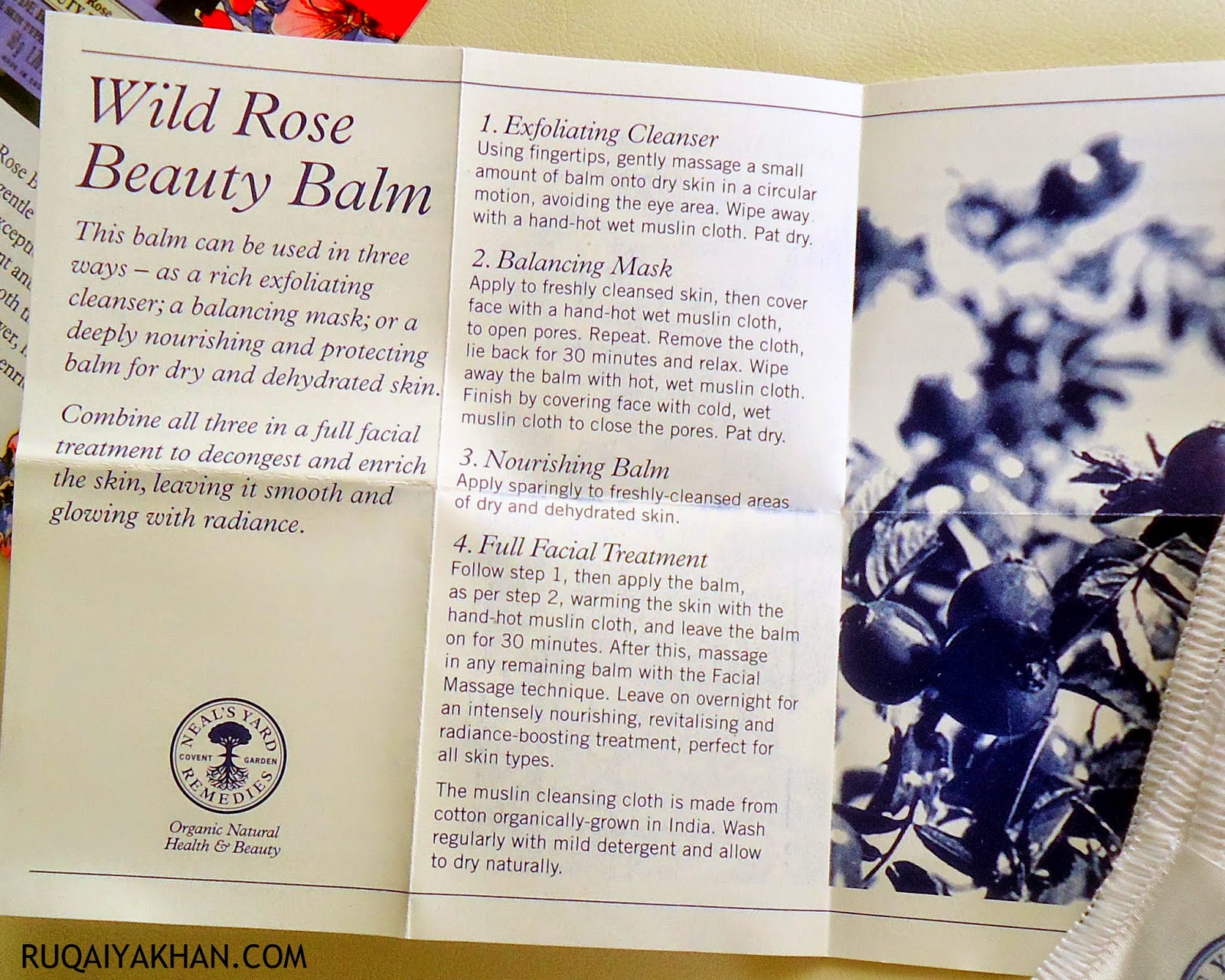 Ruqaiya Khan Neal's Yard Remedies Wild Rose Beauty Balm Review