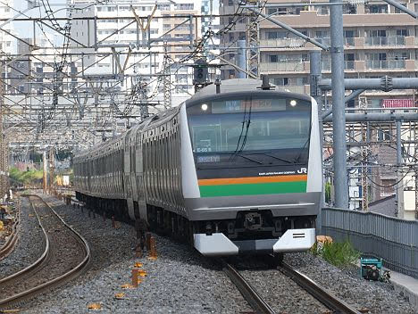 レール7 切符補充券珍行先 湘南新宿ライン 特別快速 新宿行き3 E233系 2018年 渋谷駅高架化工事に伴う運行