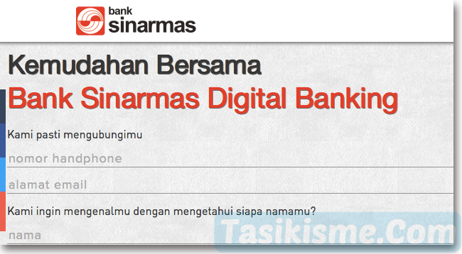 Formulir Pendaftaran Rekening Online Bank Sinarmas