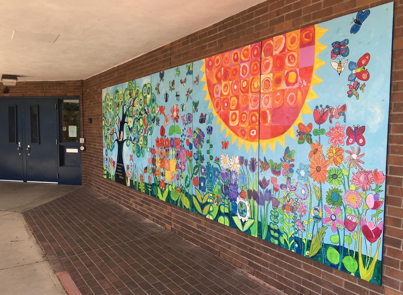 karenmccallum FRASER ELEMENTARY SCHOOL EXTERIOR MURAL