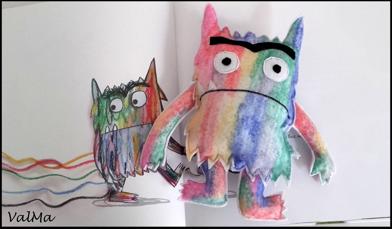 ValMa Créas : Jolis petits Monstres, du livre la couleur des