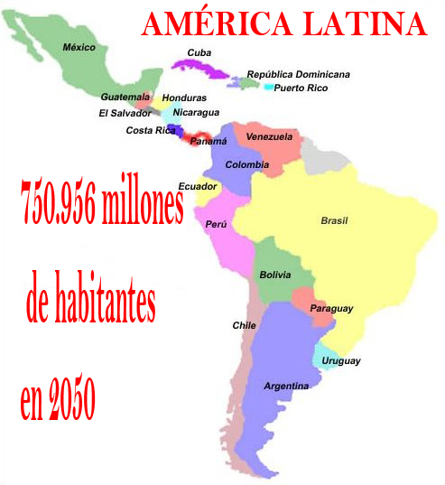 Cuba, Isla Mía : ¿Cuántos latinoamericanos habitarán la región en las