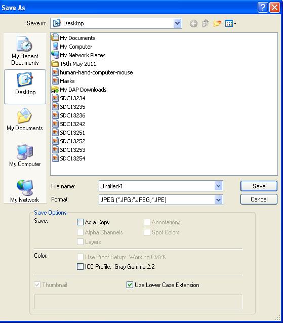 Tutorial and Techniques of and PageMaker Saving Image Files