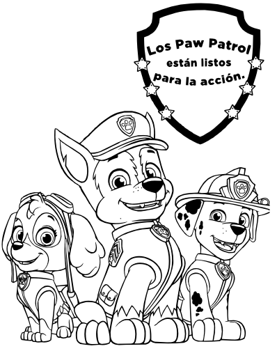 ideas y material para fiestas y candy bar: dibujos de paw patrol para