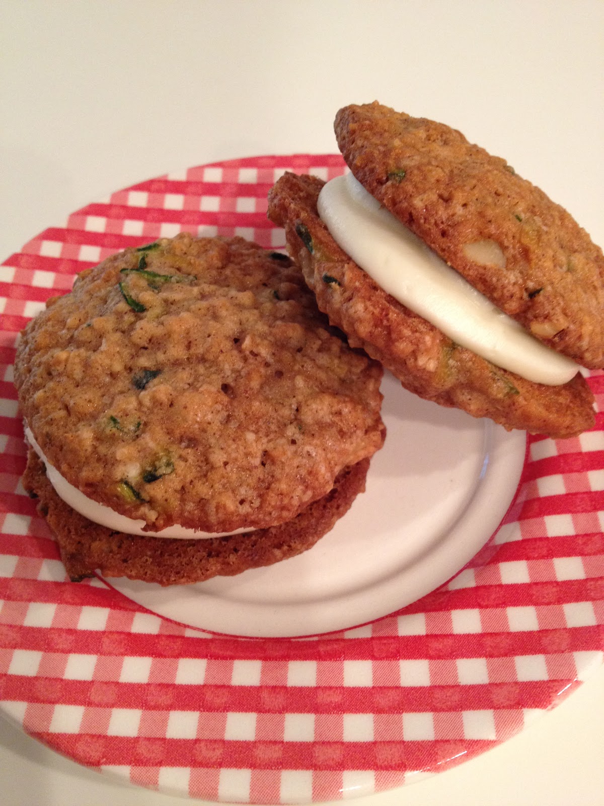 cheriesparetime Zucchini Nut Bread Cookie Sandwiches