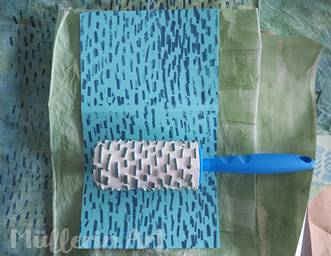 Walzendruck Frühlingspost 2018 ©muellerinart Walzendruck Frühlingspost 2018 ©muellerinart