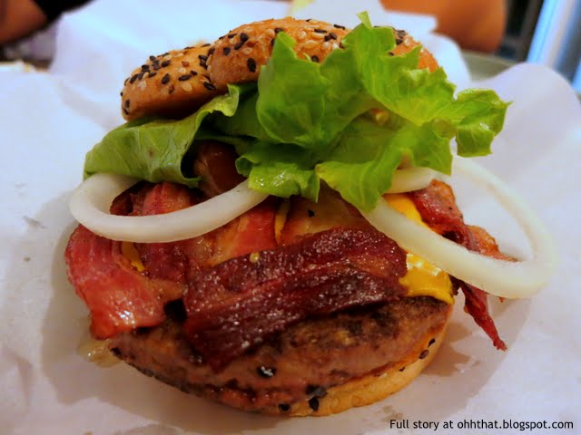 Army Navy Burger w/ Bacon & Cheese, Food, Manila