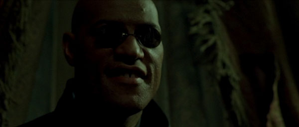 Lawrence Fishburne as Morpheus in The Matrix