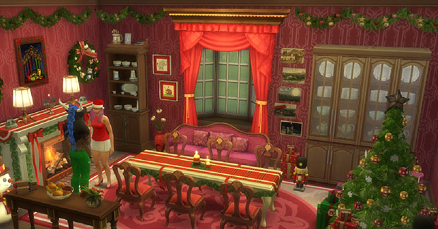 Sala de Jantar: Ceia de Natal - The Sims 4 - TodaSims