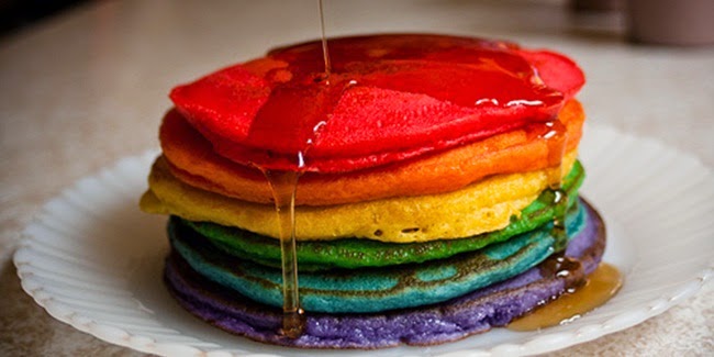 Resep Super Sederhana Pancake Pelangi Imut dan Lezat Resep Super Sederhana Pancake Pelangi Imut dan Lezat
