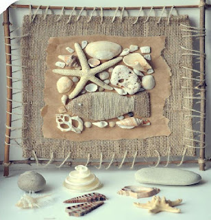 haz un cuadro marinero con recuerdos de la playa tripticos creativos