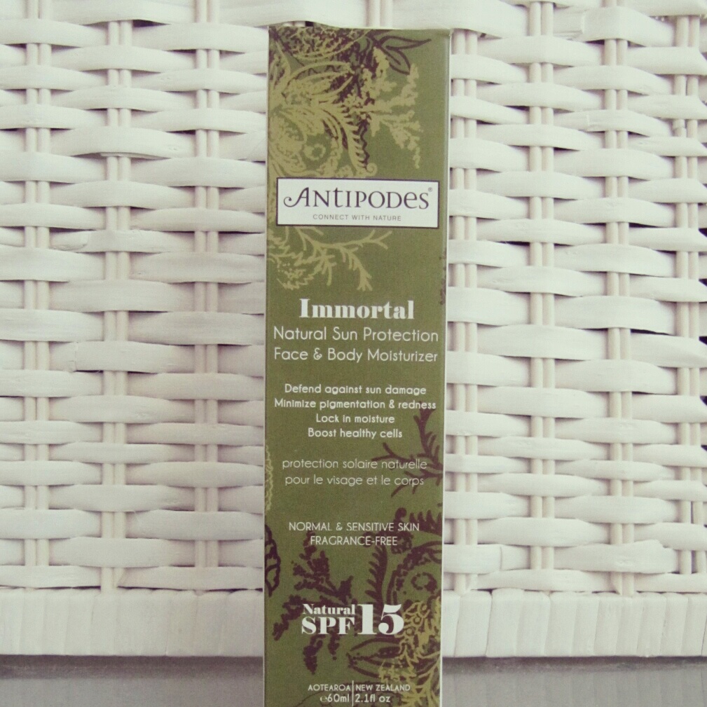 antipodes immortal moisturiser spf15