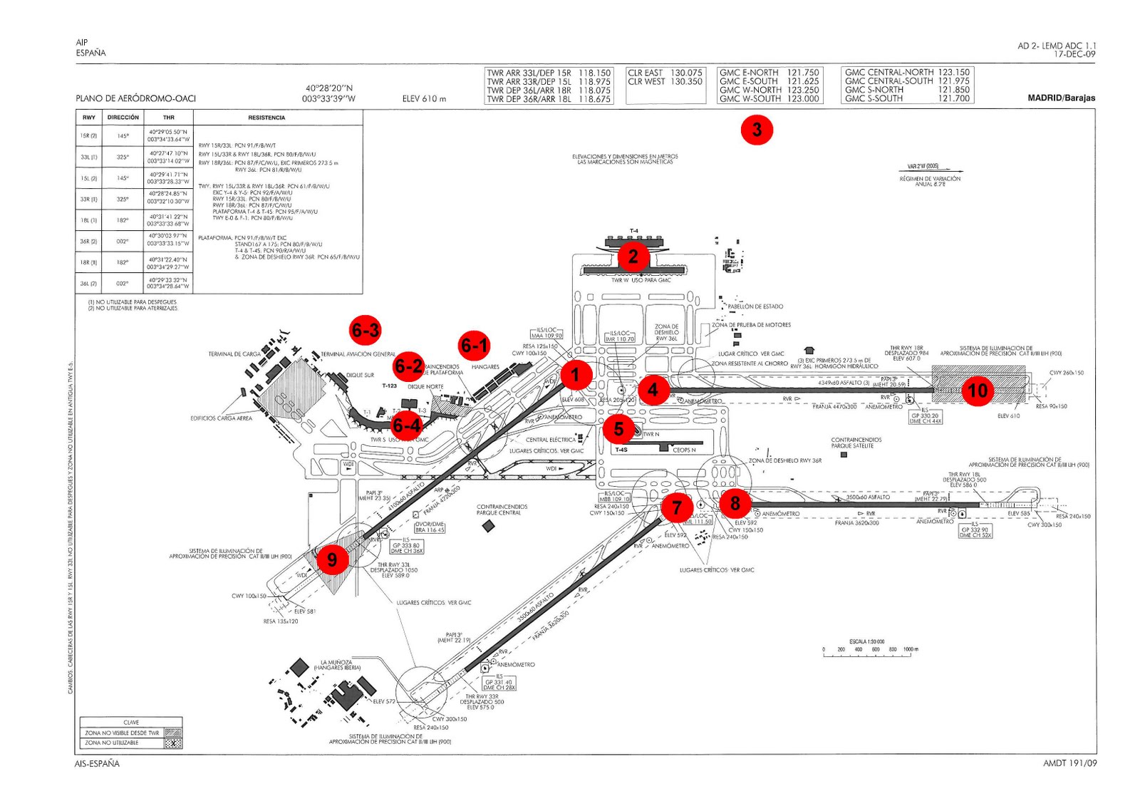 Las mentiras de Barajas: MADRID-BARAJAS INTERNATIONAL AIRPORT HOT SPOTS MAP