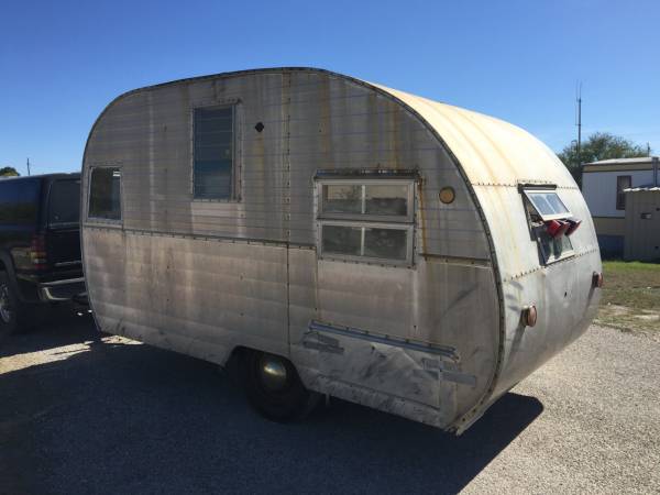 Vintage Small Travel Trailer, 1959 Mobile Scout RV & Camper