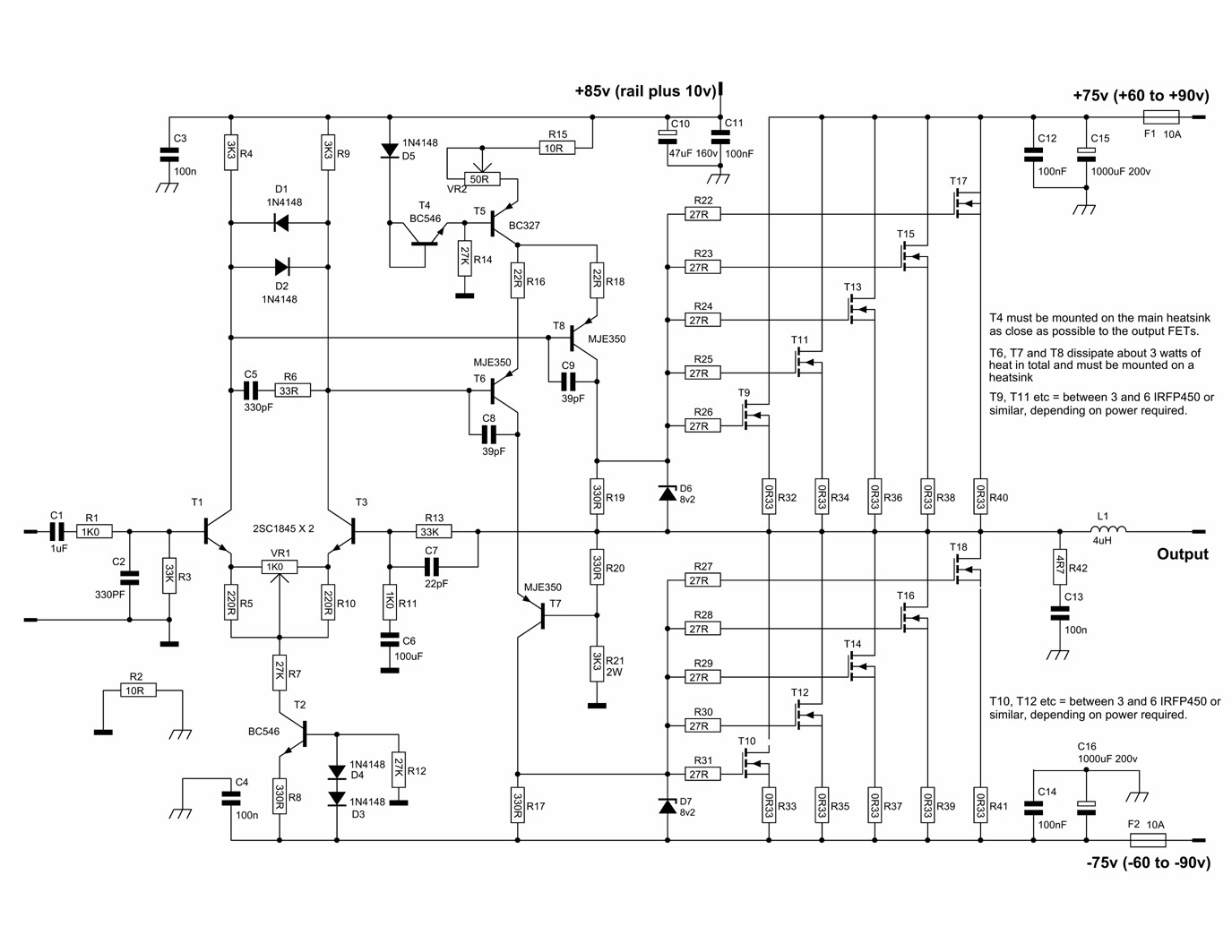 600 Watt Mosfet Power Amplifier