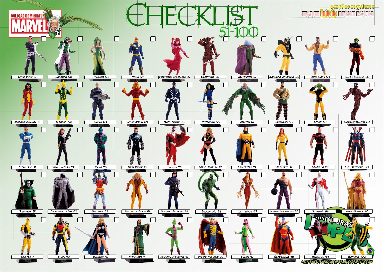 Miniaturas do Lopes! Miniaturas Marvel Eaglemoss a coleção!