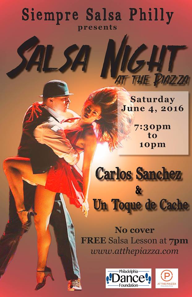 Philly Loves Drums June 4, 2016 7301000 PM Salsa Night at The