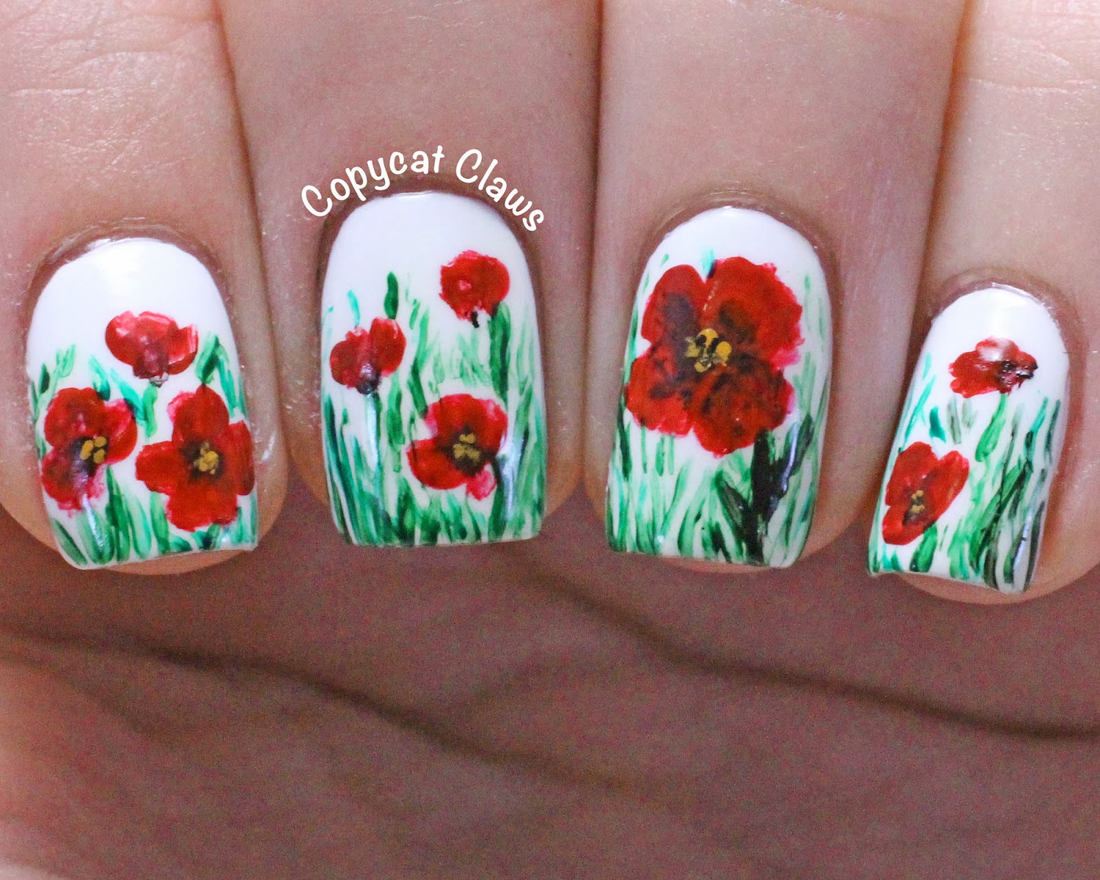 7. Poppy Nail Designs for Veterans Day - wide 6