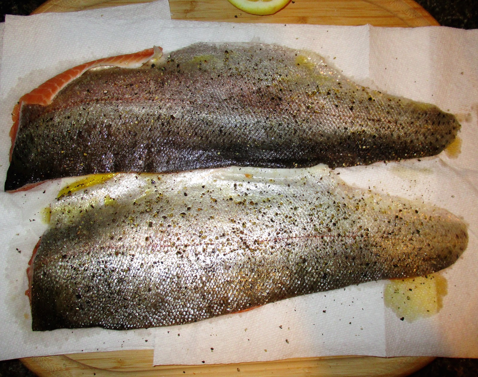 Christine's Cooking Grilled Cedar Plank Steelhead Trout
