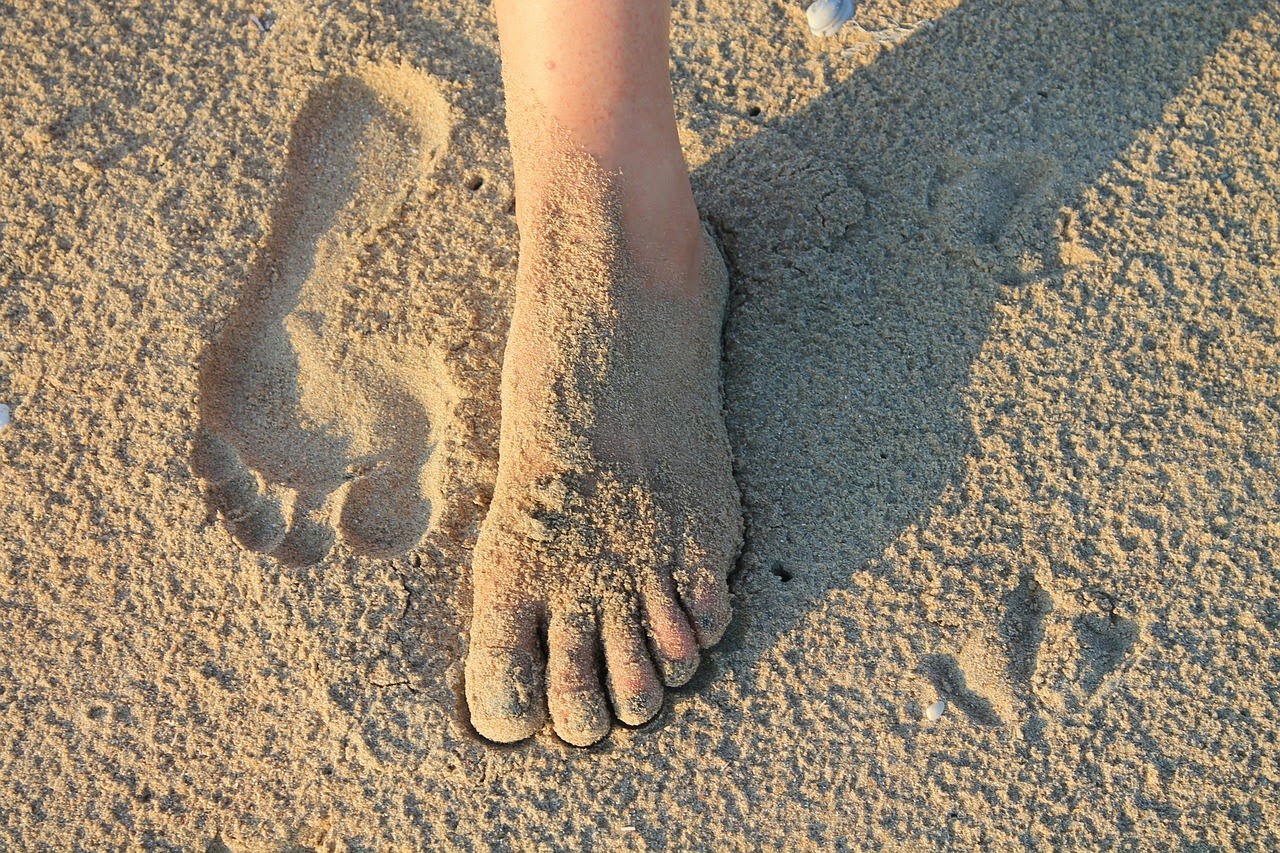 Fuß im Sand