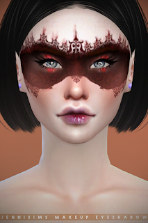 Downloads sims 4:Makeup EyeShadow Goth Mask | JenniSims