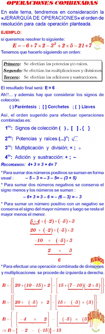Conjunto De Los Numeros Enteros Ejercicios Pdf