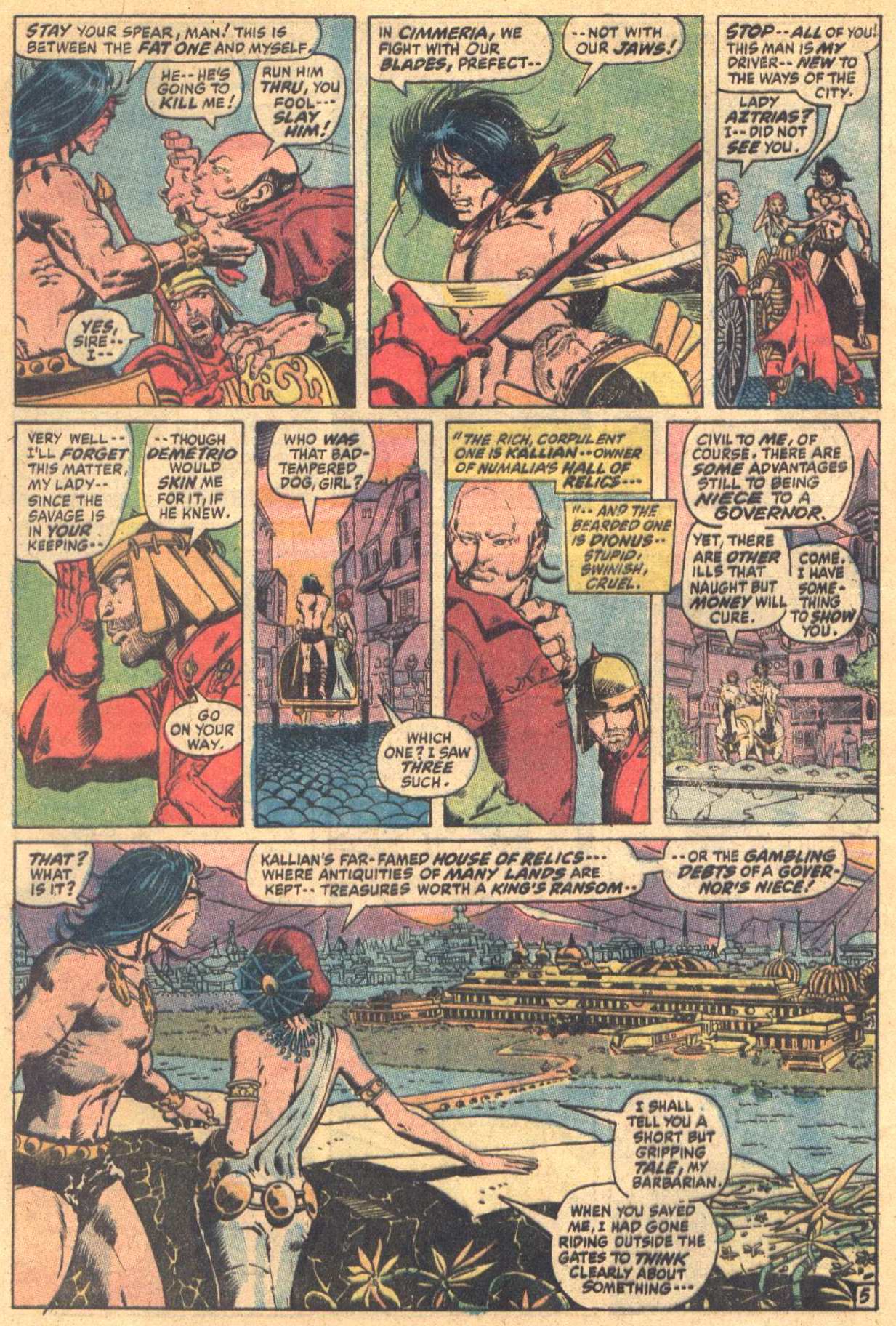 Read online Conan the Barbarian (1970) comic -  Issue #7 - 6